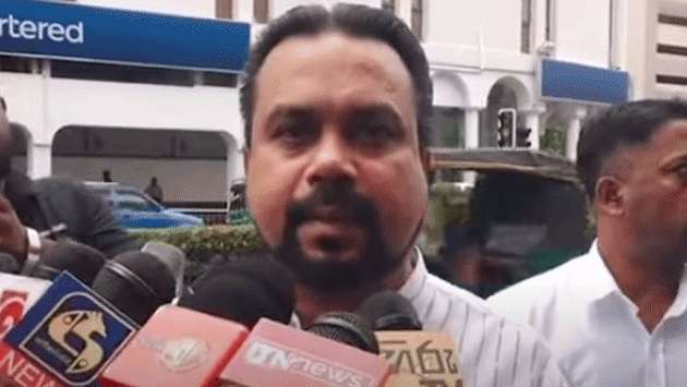 Wimal arrives at CID