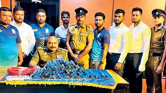 Stock of ammunition seized, two  suspects arrested