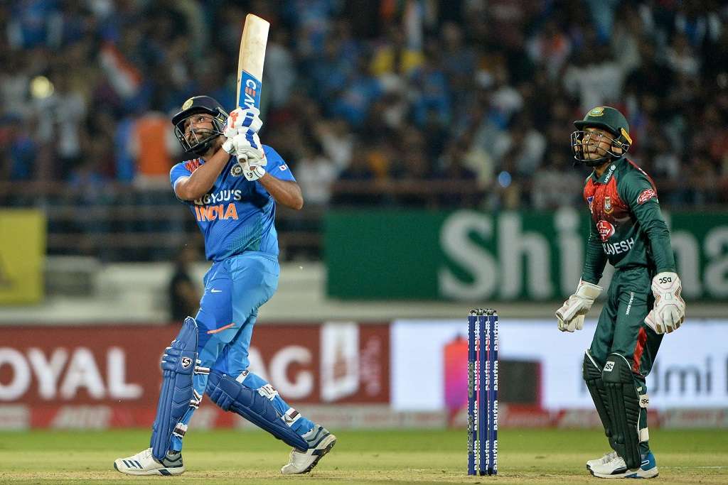 Sharma blitz flattens Bangladesh as India draw level