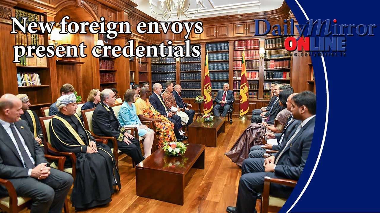 New foreign envoys present credentials