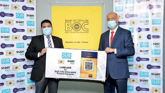 SLIC partners BOC to provide LankaQR payment solutions to life customers