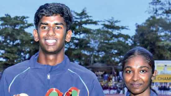 Ayomal and Jithma  crowned best athletes