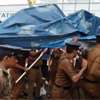 Police remove satyagraha tent against Sallay’s detention