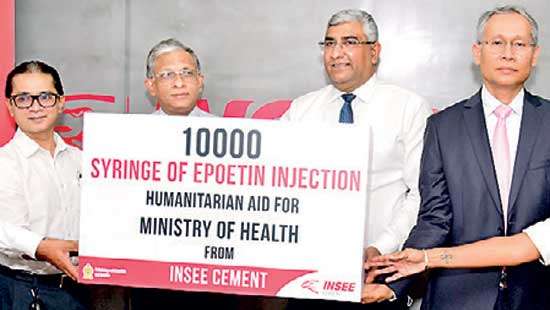 INSEE Cement donates 10,000 EPO vaccinations for kidney patients