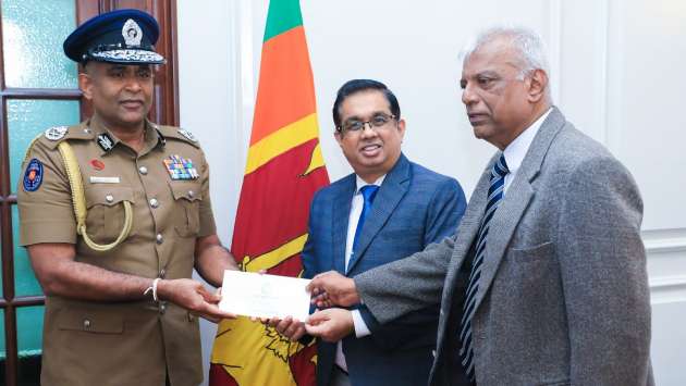 Sri Lanka police contribute Rs. 50 mn to ‘Rebuilding Sri Lanka’ fund