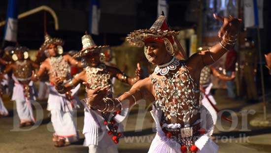 Navam Perahera parade on city streets