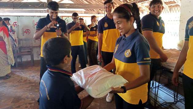 Students receive assistance...