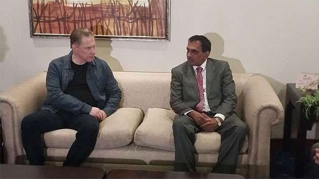 Russian Health Minister Mikhail Murashko arrives in Sri Lanka