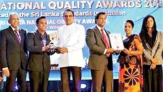 Ritzbury honoured with ‘Sri Lanka National Quality Award’