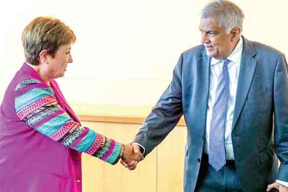 IMF chief receives firsthand insights from Ranil on SL’s debt restructuring progress