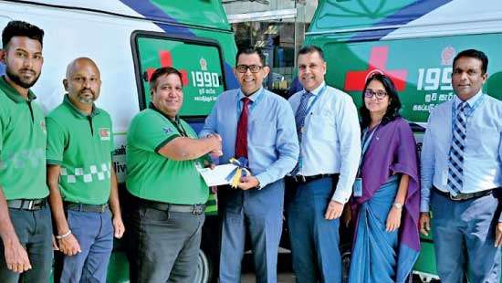 HNB supports Suwaseriya Foundation with two ambulances