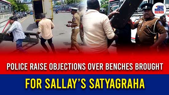 Police raise objections over benches brought for Sallay’s satyagraha
