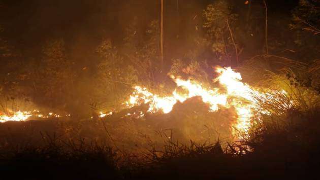 Ella bush fire spreading