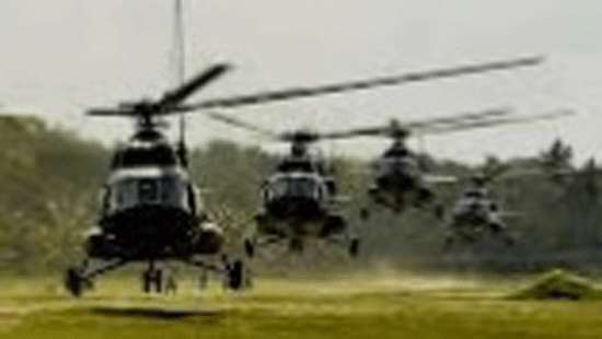 SLAF prepares 9 helicopters for possible disaster