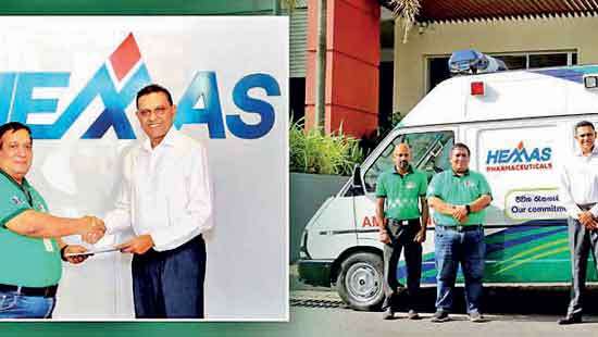 Hemas Pharmaceuticals donates Rs.10mn to Suwa Seriya Adopt an Ambulance initiative