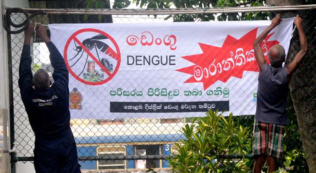 Dengue control operations in Dematagoda
