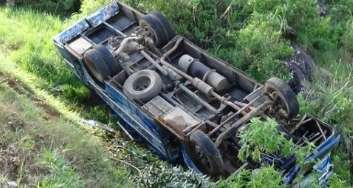 Bus on pilgrimage to Sri Pada falls down precipice, two killed