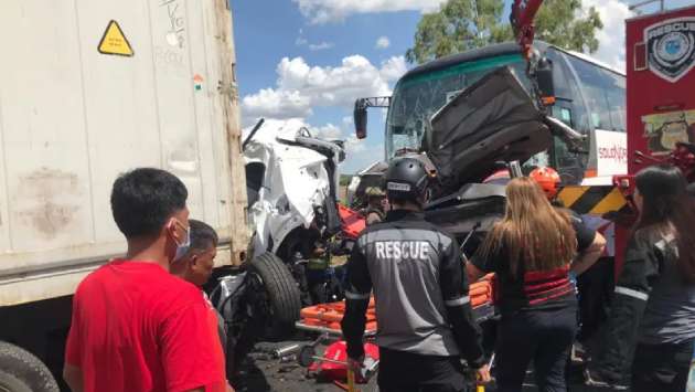 Ten dead, dozens injured in Philippines bus crash