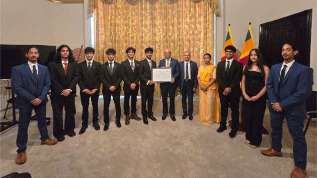 Sri Lankan band in UK contributes first concert profits to Sri Lanka Rebuilding Fund