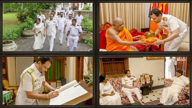 New Navy Commander receives blessings in Kandy