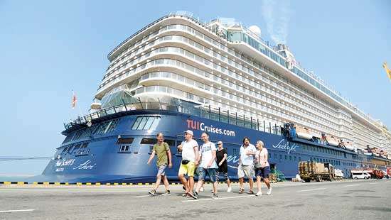 Luxury cruise ship ‘Mein Schiff 5’ at Colombo Port