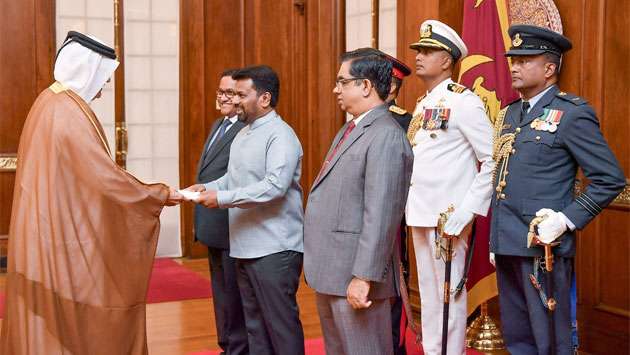 Three envoys present credentials to President