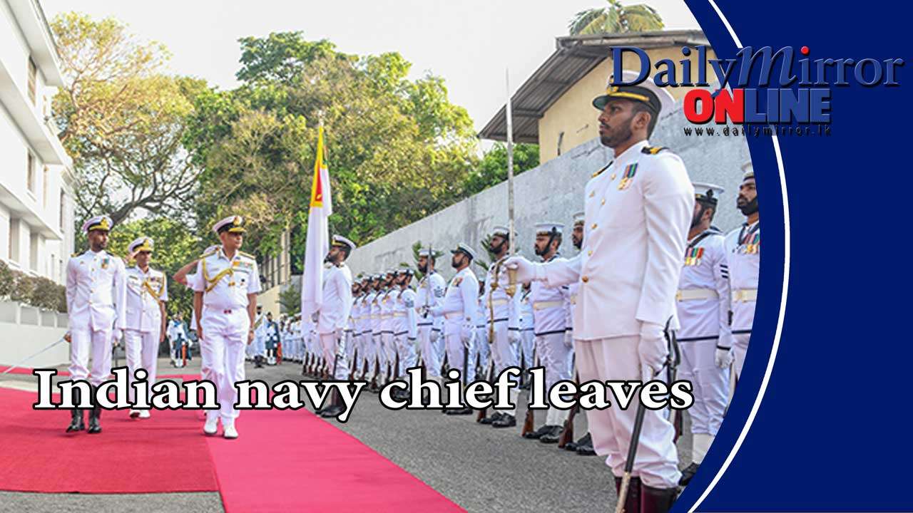 Indian navy chief leaves