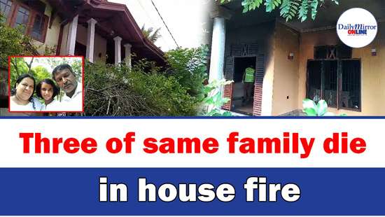 Three of same family die in house fire