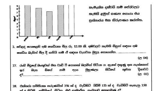Grade 5 mock exam error: abusive language in paper shocks students in Anuradhapura
