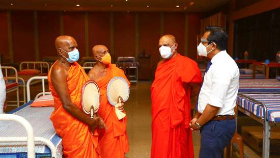 First COVID treatment centre for Buddhist monks in Kandy