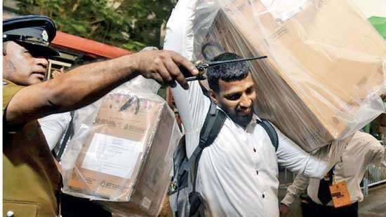 Ballot boxes to counting centres