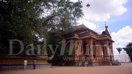 Deserted temples on Vesak Poya Day