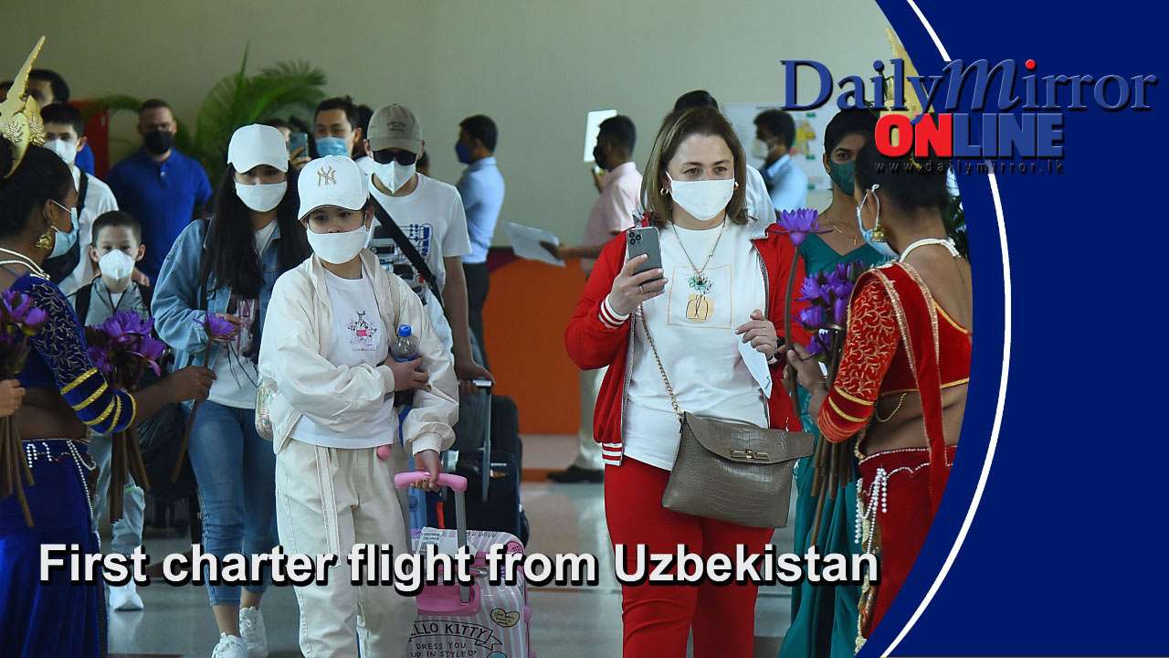 First charter flight from Uzbekistan