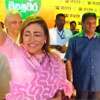 Geetha Kumarasinghe joins Sajith at Kandy rally