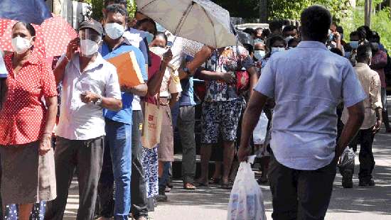 Long queues to buy milk powder