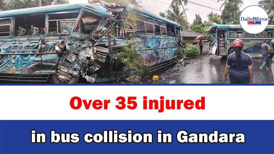 Over 35 injured in bus collision in Gandara