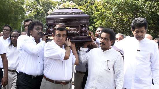 Sanath Nandasiri’s funeral