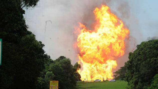 Burst Petronas gas pipe sparks colossal fire in Malaysian suburb