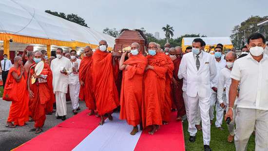 Last rites of Ven. Kotugoda Dhammawasa Thera