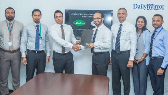 SLIM’s Certificate in Professional Selling enhances skills of Astron Staff