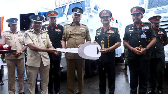 Army made vehicles handed over to police