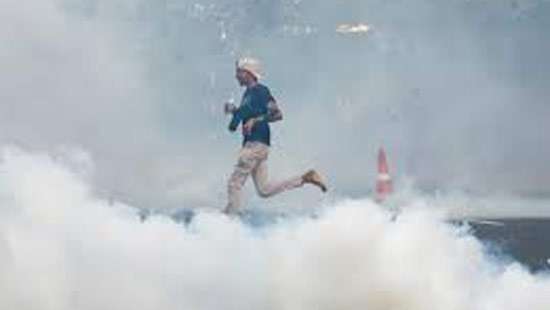 Protesters tear gassed near PM office