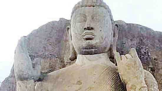 Giant Black Bees guarding Aukana Buddha Statue