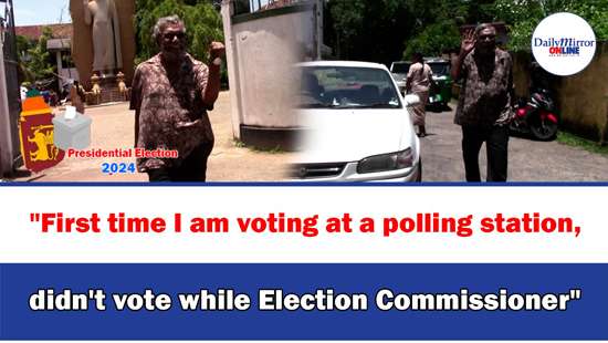 ’’First time I am voting at a polling station, didn’t vote while Election Commissioner’’