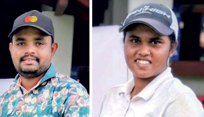 Chalitha and Sithara best at ranking golf