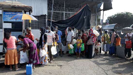 Lengthy queues for kerosene