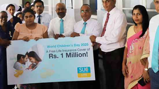 SLIC offers Rs.1million free life cover to parents of children born on World Children’s Day 2025