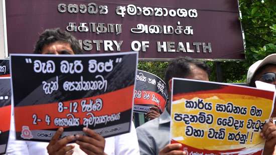 GMOA protest against health authorities