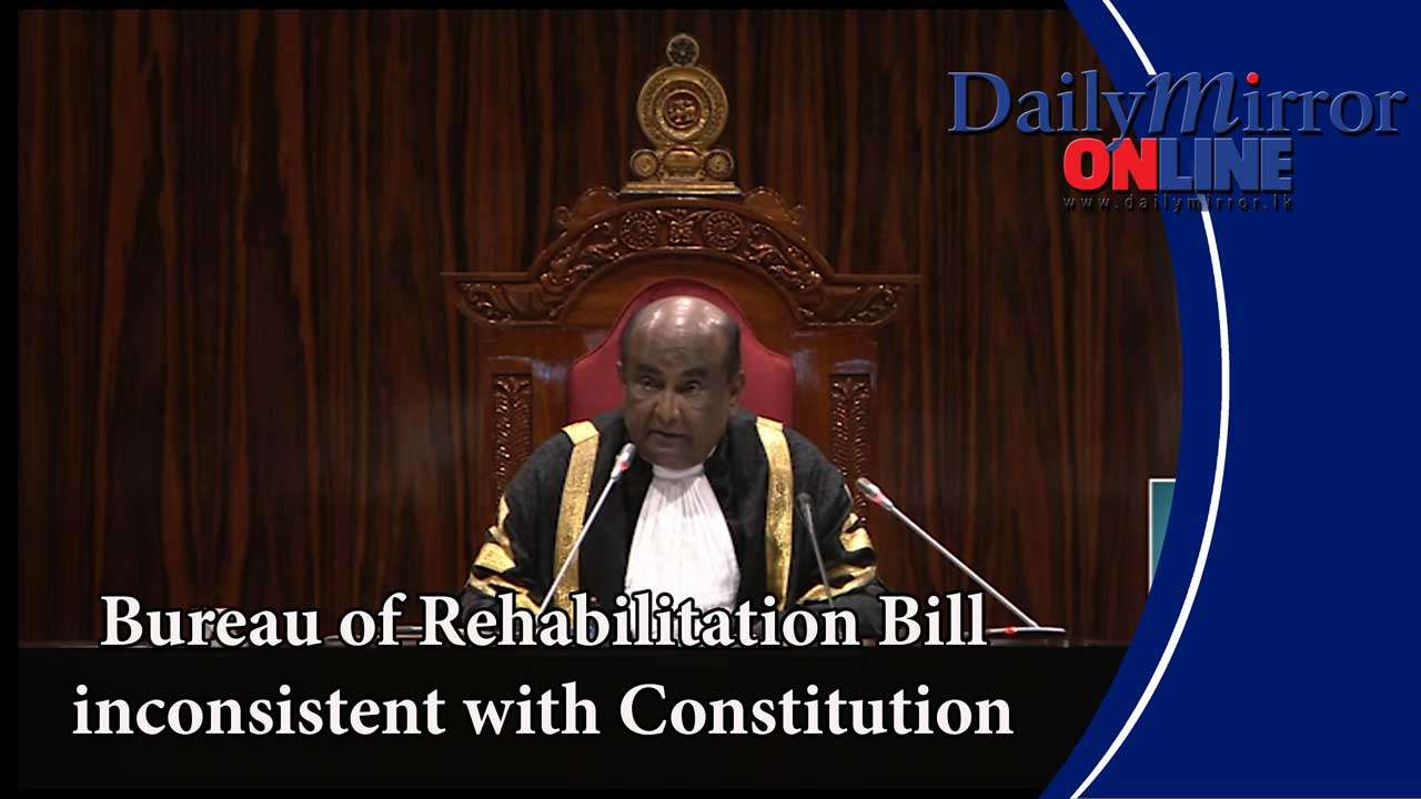 Bureau of Rehabilitation Bill inconsistent with Constitution