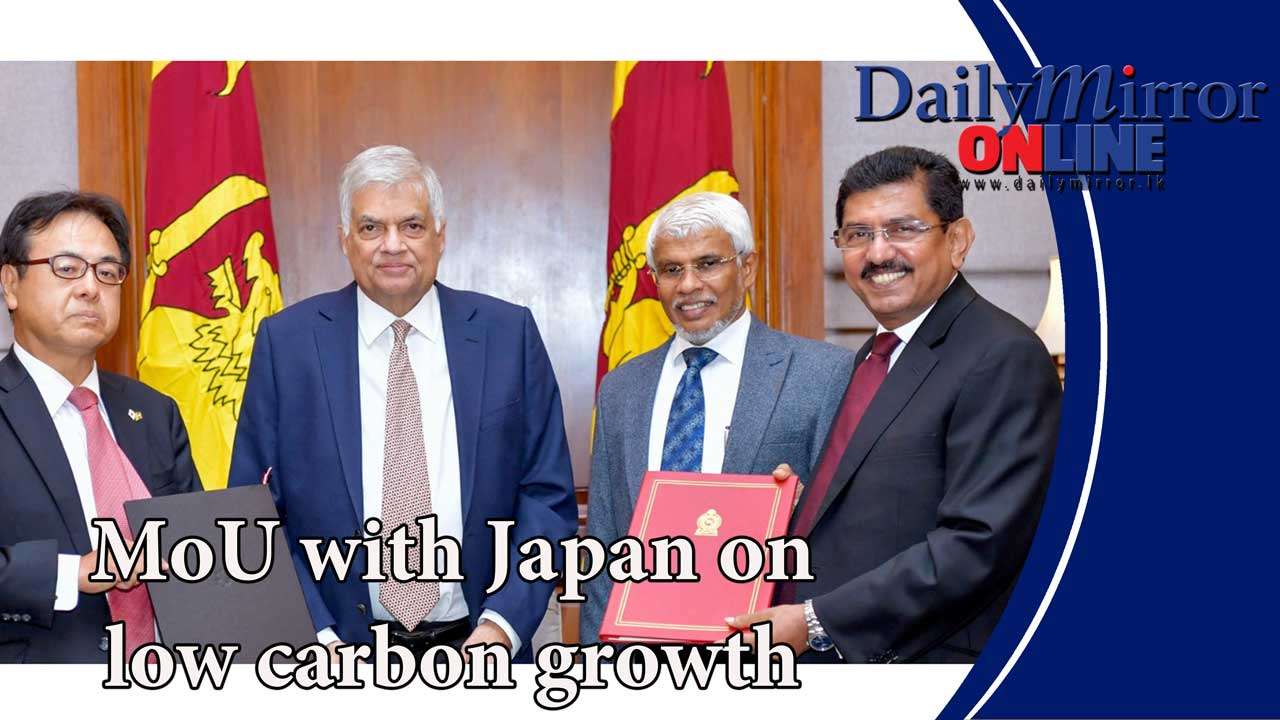 MoU with Japan on low carbon growth